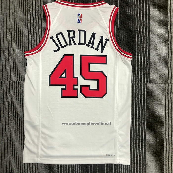 Maglia Chicago Bulls Michael Jordan #45 Association 2021 Bianco